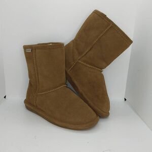 Bearpaw Girls Pre-owned Tan Winter Faux Fur Lined Suede Boots - sz. 2